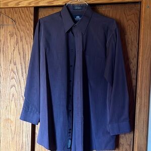 Stafford eggplant Dress Shirt Classic Design